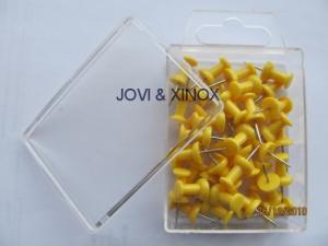 Nástěnkové špendlíky žluté 40ks; J641G-40phk