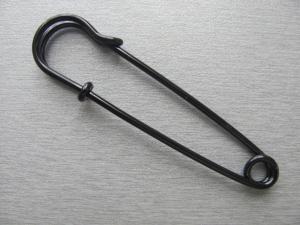 KILT-Ozdobný špendlík zavírací KILT 76mm Černý JSK70SCH