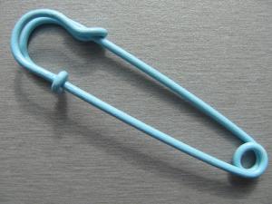 KILT ozdobný špendlík zavírací 70mm Modrý-JSK70B