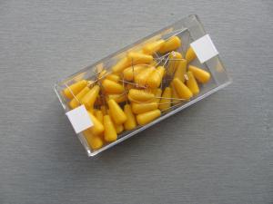 Velmi jemné ostré modelářské špendlíky z ušlechtilé oceli 50ks žluté