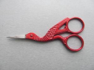 Nůžky Čáp-červené