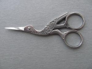 Nůžky Čáp-stříbrné